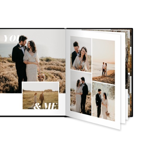 L portrait - couverture rigide en simili cuir