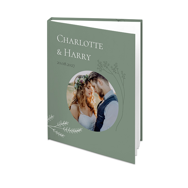 Fotoboek L staand harde fotokaft platliggende binding