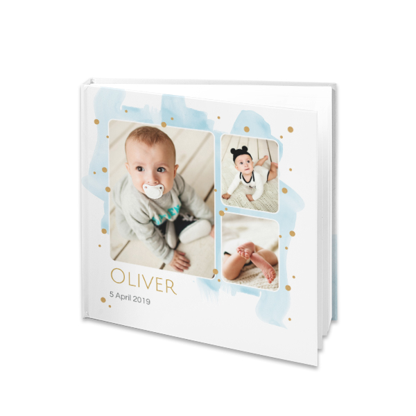 Fotoboek XL vierkant harde fotokaft platliggende binding