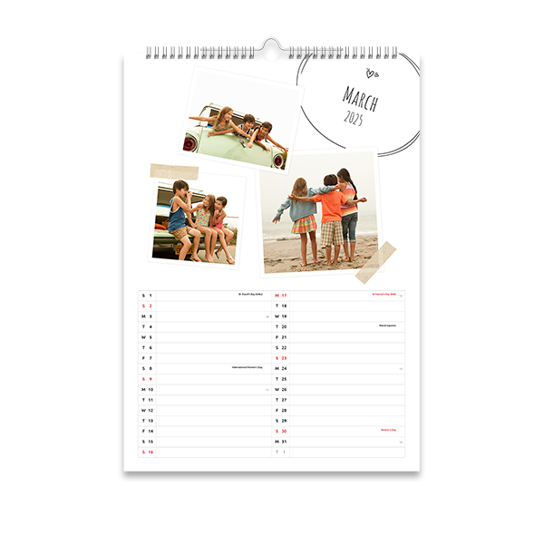 VÀggkalender A3 StÄende VÀggkalender A3 StÄende