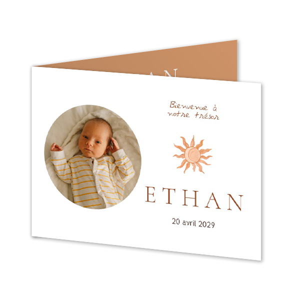 Faire-part rectangulaire 2 volets (14,3 cm x 10 cm) Faire-part rectangulaire 2 volets (14,3 cm x 10 cm)