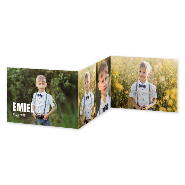Fotokort 6 sider Liggende 14,3 x 10 cm