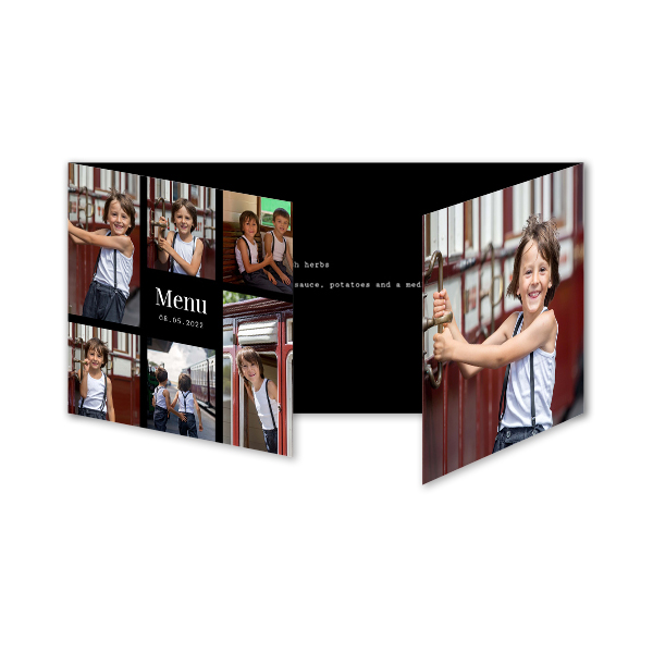 Fotokort 6 sider Panorama Liggende 19,6 x 9,3 cm