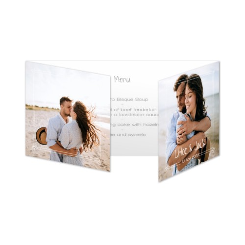Double Folded Card Panoramic Landscape 19,6 x 9,3 cm 