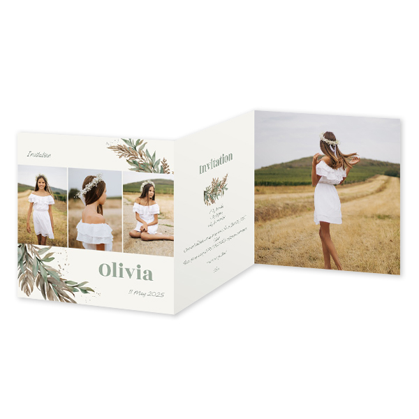 Double Folded Card Square 14,3 x 14,3 cm