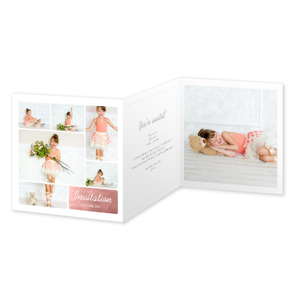 Double Folded Card Square 14,3 x 14,3 cm