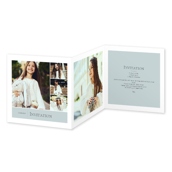Double Folded Card Square 14,3 x 14,3 cm