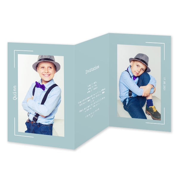 Double Folded Card Portrait 10 x 14,3 cm