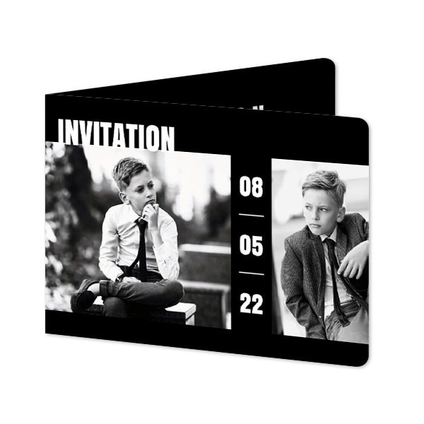 Foldede Fotokort landskab runde hjørner 14,3 x 10 cm