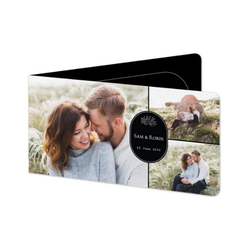 Foldede Fotokort Pano liggende runde hjørner 19,6 x 9,3 cm