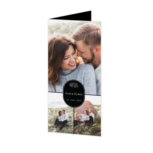 Foldede Fotokort Pano Portræt 9,3 x 19,6 cm