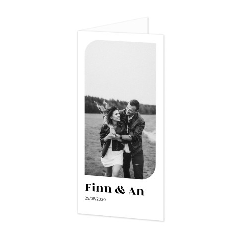 Foldede Fotokort Pano Portræt 9,3 x 19,6 cm