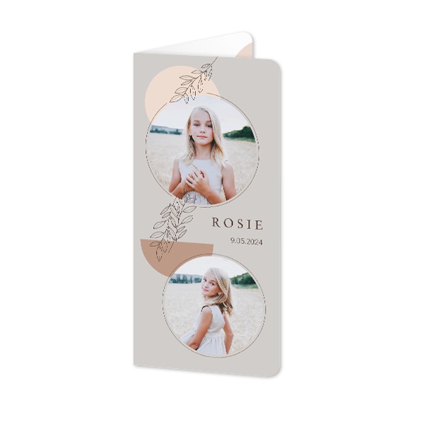 Folded Card Panoramic portrait rounded corners 9,3 x 19,6 cm