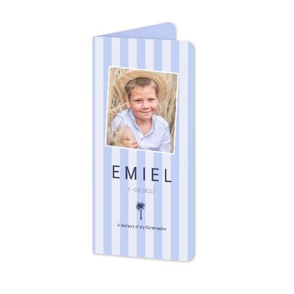 Folded Card Panoramic portrait rounded corners 9,3 x 19,6 cm