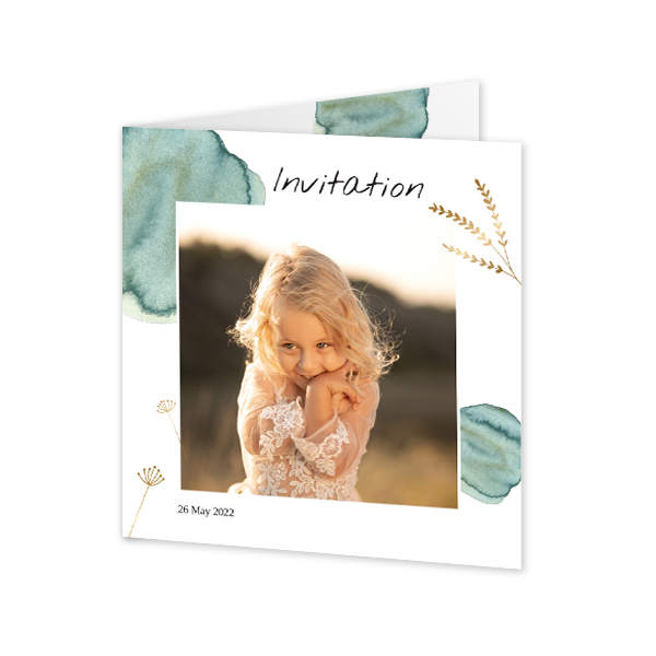 Foldede Fotokort Kvadratisk 14,3 x 14,3 cm Foldede Fotokort Kvadratisk 14,3 x 14,3 cm