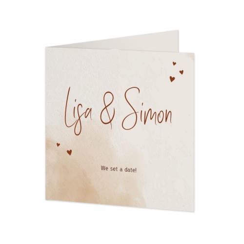 Folded Card Square 14,3 x 14,3 cm