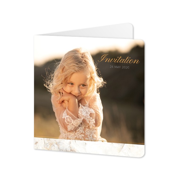 Folded Card square rounded corners 14,3 x 14,3 cm