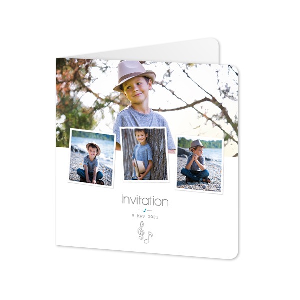 Foldede Fotokort kvadratisk runde hjørner 14,3 x 14,3 cm