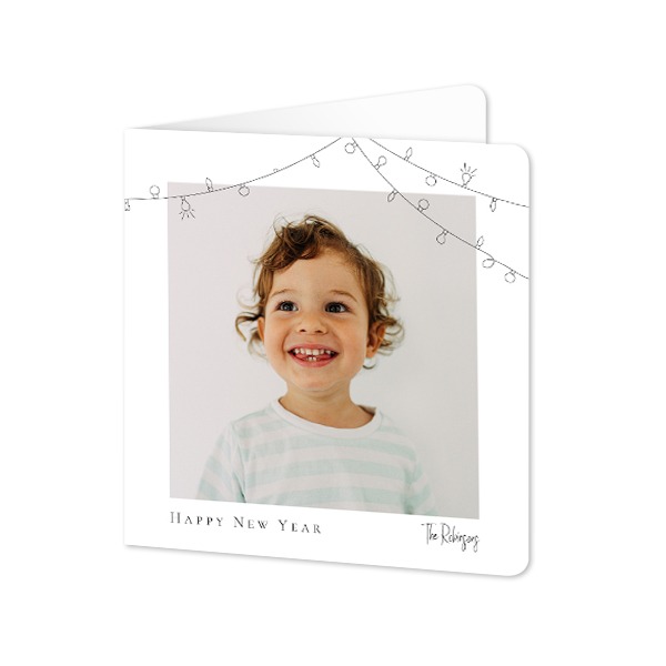 Foldede Fotokort kvadratisk runde hjørner 14,3 x 14,3 cm