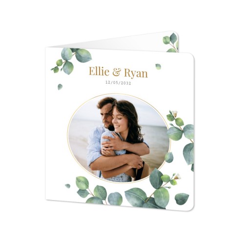 Folded Card square rounded corners 14,3 x 14,3 cm