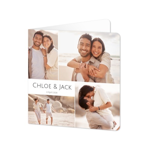 Folded Card square rounded corners 14,3 x 14,3 cm
