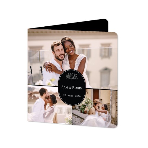 Foldede Fotokort kvadratisk runde hjørner 14,3 x 14,3 cm