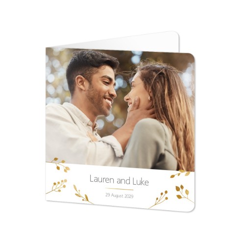 Folded Card square rounded corners 14,3 x 14,3 cm