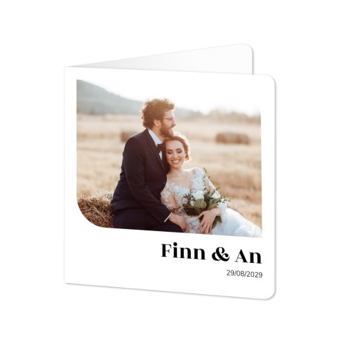 Foldede Fotokort kvadratisk runde hjørner 14,3 x 14,3 cm