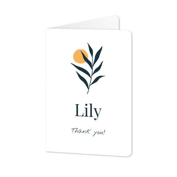 Folded Card portrait rounded corners 10 x 14,3 cm