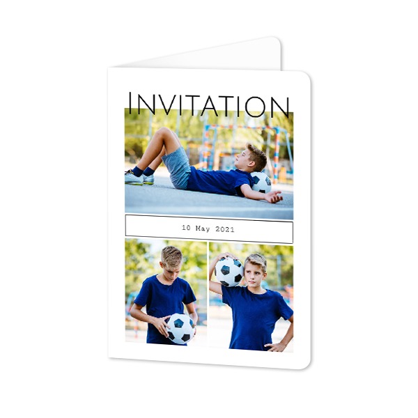Folded Card portrait rounded corners 10 x 14,3 cm