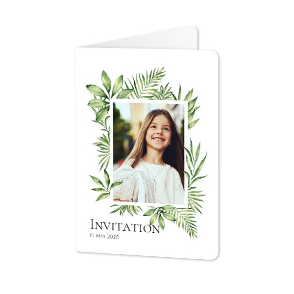 Folded Card portrait rounded corners 10 x 14,3 cm