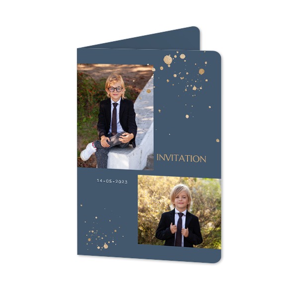 Folded Card portrait rounded corners 10 x 14,3 cm