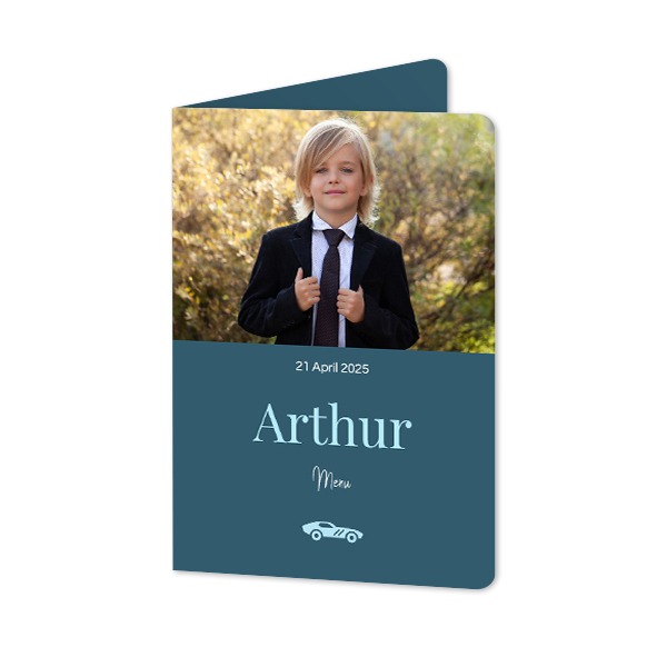 Folded Card portrait rounded corners 10 x 14,3 cm