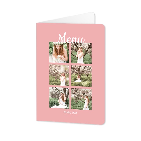 Folded Card portrait rounded corners 10 x 14,3 cm