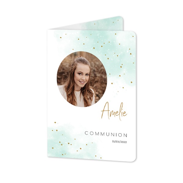 Folded Card portrait rounded corners 10 x 14,3 cm