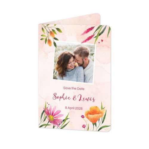 Folded Card portrait rounded corners 10 x 14,3 cm