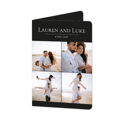 Folded Card portrait rounded corners 10 x 14,3 cm