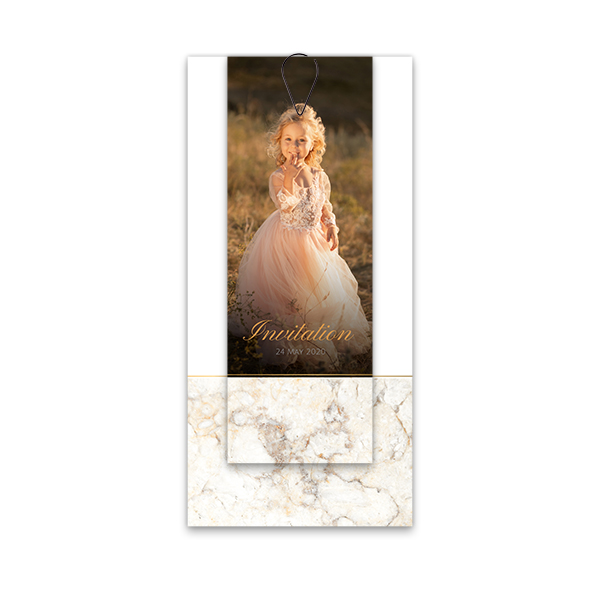 Kort i flere dele sort - 12 stk 9,3 x 19,6 cm
