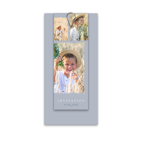 Kort i flere dele sort - 12 stk 9,3 x 19,6 cm