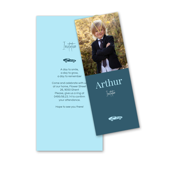 Two-piece card Gold - set of 12 (19,6 x 9,3 cm) Two-piece card Gold - set of 12 (19,6 x 9,3 cm)