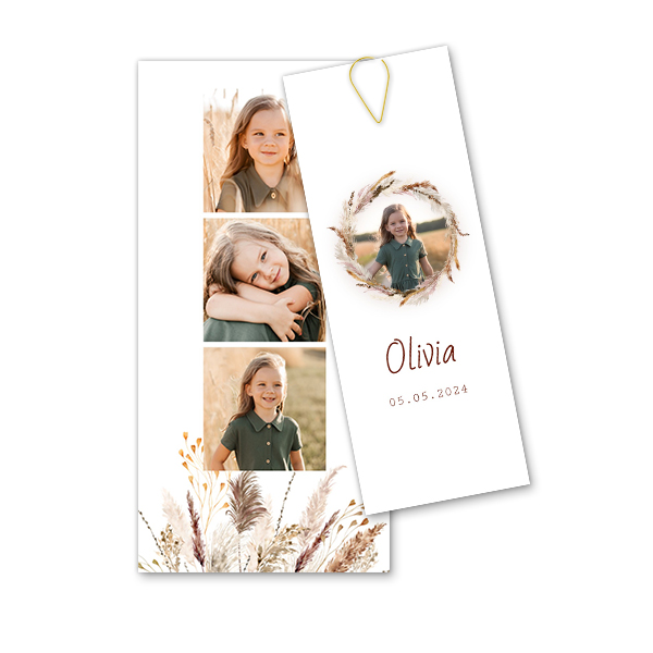 Kort i flere dele guld - 12 stk 9,3 x 19,6 cm Kort i flere dele guld - 12 stk 9,3 x 19,6 cm