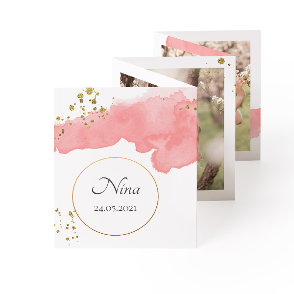 Fold out photo card Portrait (7,1 x 8,8 cm) Fold out photo card Portrait (7,1 x 8,8 cm)