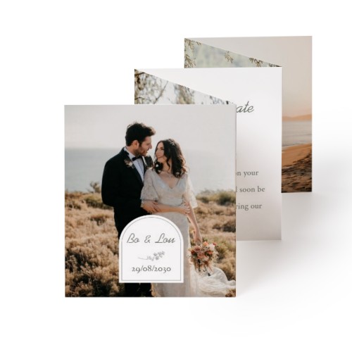Fold out photo card Portrait (7,1 x 8,8 cm)