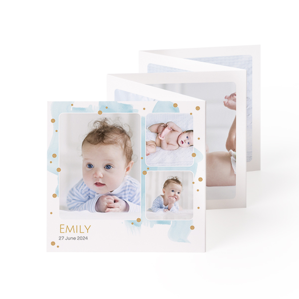 Fold out photo card Square (8 x 8 cm) Fold out photo card Square (8 x 8 cm)