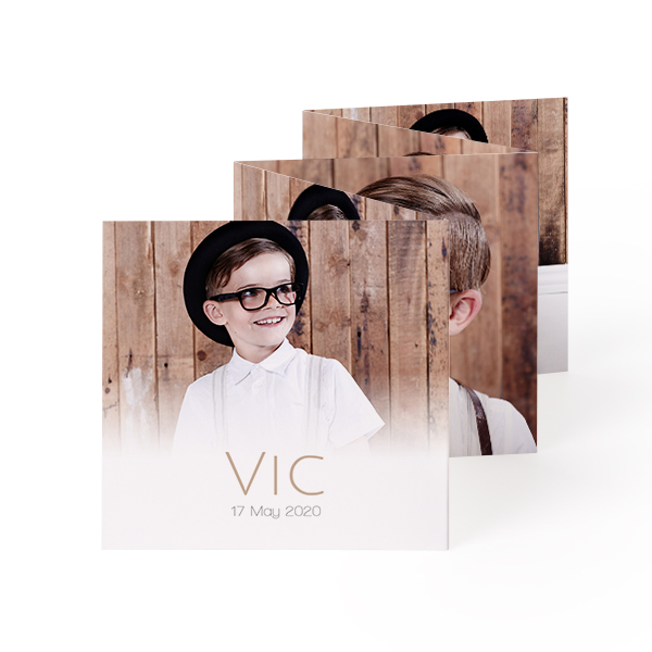 Fold out photo card Square (8 x 8 cm) Fold out photo card Square (8 x 8 cm)