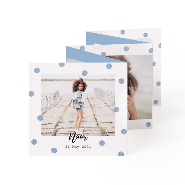 Fold out photo card Square (8 x 8 cm) Fold out photo card Square (8 x 8 cm)