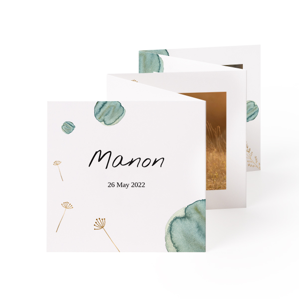 Fold out photo card Square (8 x 8 cm) Fold out photo card Square (8 x 8 cm)