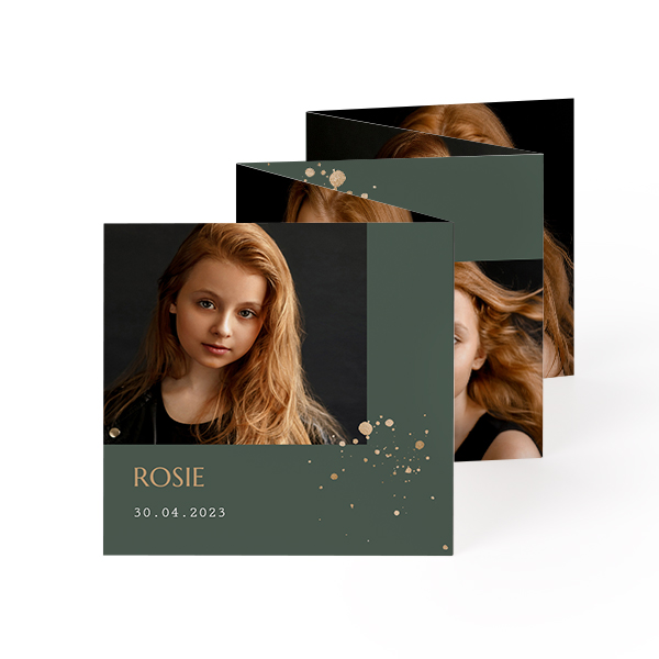 Fold out photo card Square (8 x 8 cm) Fold out photo card Square (8 x 8 cm)