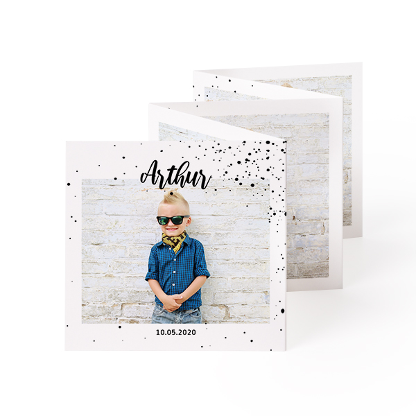 Fold out photo card Square (8 x 8 cm) Fold out photo card Square (8 x 8 cm)