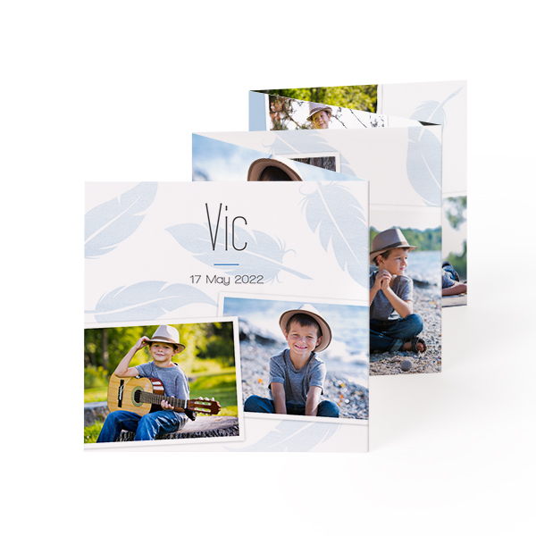 Fold out photo card Square (8 x 8 cm) Fold out photo card Square (8 x 8 cm)